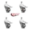 Service Caster Semi Steel Swvl TS Caster w/RB w/3" Wheel&1/2" Stem-4 Swvl w/TTL BRK, 4PK SCC-TSTTL20S315-SSR-121315-4 - alternate 2